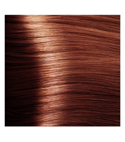 Крем-краска для волос Kapous STUDIO 7.44 интенсивный медный блонд с экстрактом женьшеня и рисовыми протеинами, 100 мл