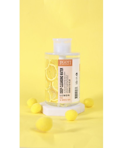 Глубоко очищающая вода с экстрактом лимона 530 мл JIGOTT