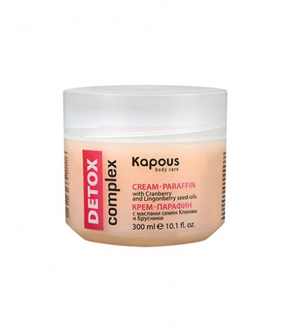 Крем-парафин «DETOX complex» Kapous Body Care с маслами семян Клюквы и Брусники, 300 мл