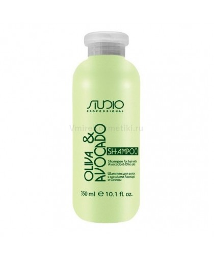 Шампунь для волос Kapous Studio Professional Olive and Avocado  с маслами авокадо и оливы 350 мл