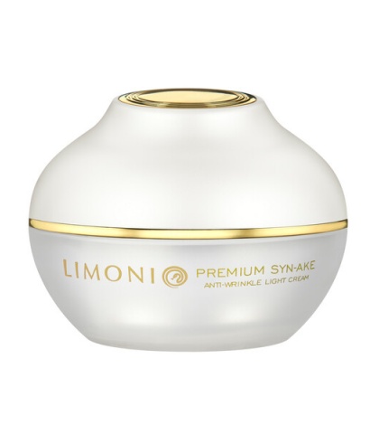 Крем для лица Limoni Premium Syn-Ake Anti-Wrinkle Cream Light со змеиным ядом антивозрастной легкий, 50ml