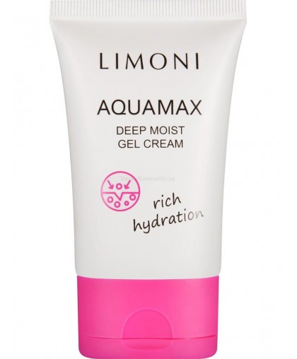 Гель-крем Limoni для лица глубокоувлажняющий  Aquamax Deep Moist Gel Cream 50 мл