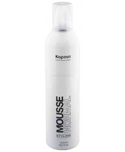 Мусс для укладки волос нормальной фиксации Kapous Mousse Normal, 400 мл