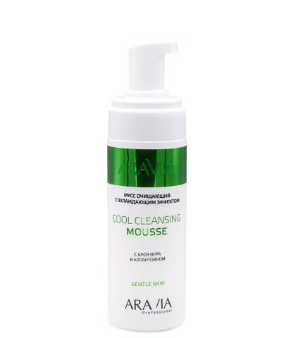 "ARAVIA Professional" Мусс очищающий с охлаждающим эффектом с алоэ вера и аллантоином Cool Cleansing Mousse, 160 мл