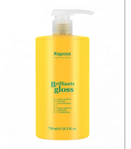 Блеск-шампунь для волос "Brilliants gloss", 750 мл Kapous