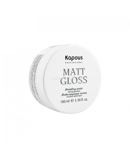 Моделирующая паста для волос сильной фиксации "Matt Gloss" 100 мл, Kapous