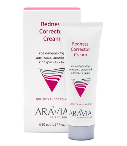 ARAVIA Professional Redness Corrector Cream Крем-корректор для кожи лица, склонной к покраснениям, 50 мл    