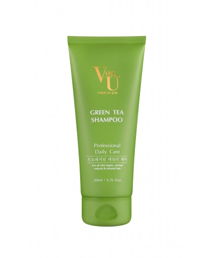 Шампунь для роста волос с зеленым чаем Green Tea Shampoo 200 мл, Von-U Limoni