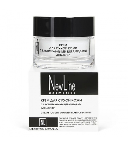NewLine Крем для сухой кожи лица с растительными церамидами, 50 мл