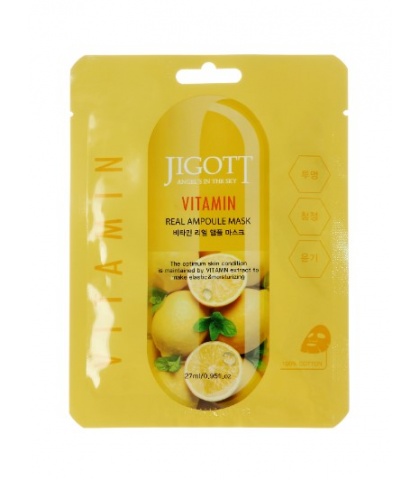 JIGOTT Ампульная маска для лица с витаминами, 27 мл