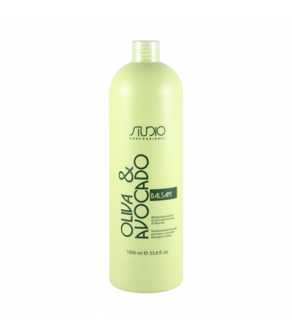 Бальзам для волос Kapous Studio Professional увлажняющий для волос с маслами авокадо и оливы, 1000 мл