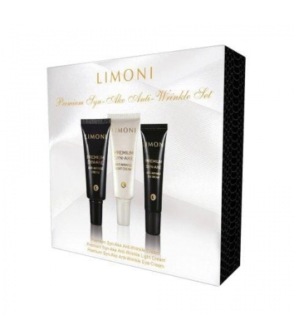 Набор LIMONI Premium Syn-Ake Anti-Wrinkle Care Set (Набор Cream 25ml+Light Cream 25ml+Eye Cream 15ml)