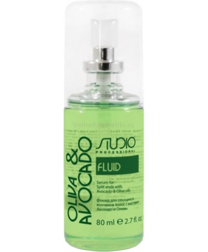 Флюид для секущихся кончиков волос Kapous Studio Professional с маслами авокадо и оливы, 80 мл