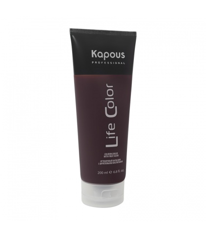   Kapous Professional Оттеночный бальзам для волос «Life Color», гранатовый красный, 200 мл 