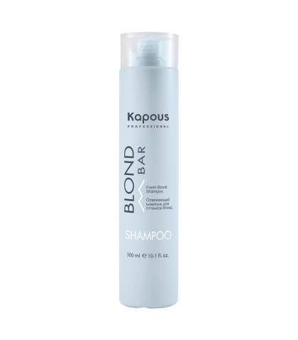Освежающий шампунь для волос оттенков блонд Kapous “Blond Bar”, 750 мл