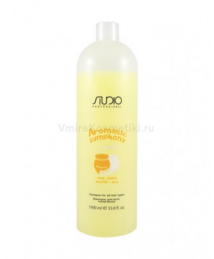Шампунь Kapous Studio Professional для всех типов волос «Молоко и мед», 1000 мл