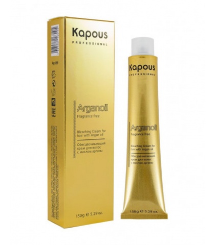 Обесцвечивающий крем для волос с маслом арганы, 150 г Kapous Fragrance free