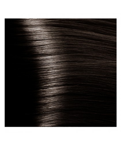 Крем-краска для волос Kapous Hyaluronic HY 4.07 Коричневый натуральный холодный, 100 мл