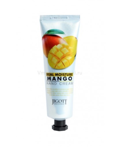 Jigott Real Moisture Крем для рук с экстрактом манго, 100 мл