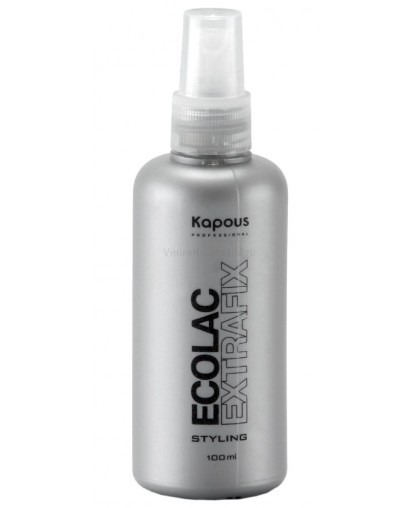 Лак Kapous Professional для волос жидкий сверхсильной фиксации «Ecolac Extrafix», 100 мл