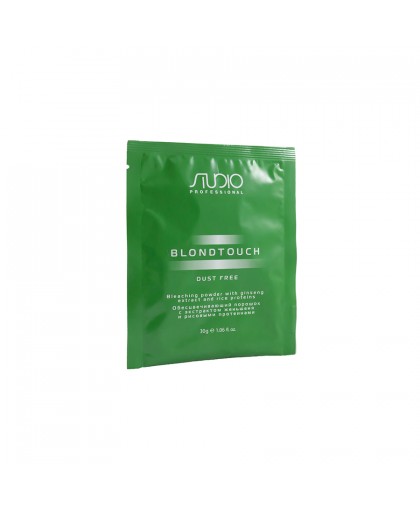 Обесцвечивающий порошок для волос KAPOUS STUDIO PROFESSIONAL «Dust Free» с экстрактом женьшеня и рисовыми протеинами, 30 г 