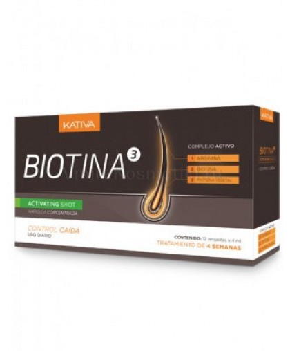 Концентрат Kativa Biotina против выпадения волос в ампулах 12шт*4 мл