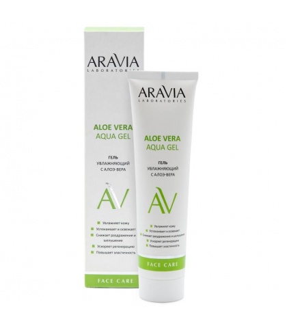 Увлажняющий гель для лица с алоэ-вера ARAVIA Laboratories Aloe Vera Aqua Gel, 100 мл