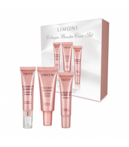 LIMONI Collagen Booster Care Set (Набор Cream 25ml+Eye Cream 15ml+Ampoule 15 ml)