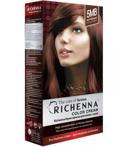 Крем-краска Richenna для волос с хной 5MB (Dark Mahogany)
