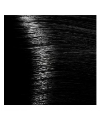 Крем-краска для волос Kapous Hyaluronic HY 1.00 Черный интенсивный, 100 мл