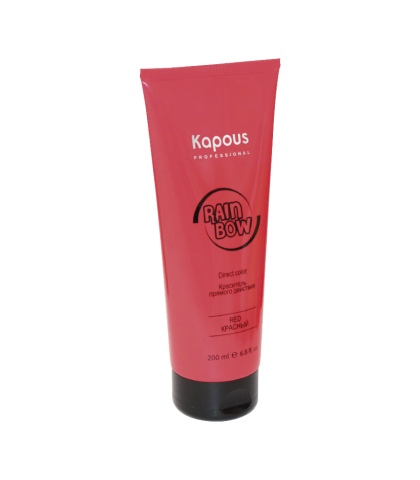 Краситель прямого действия для волос Kapous Professional «Rainbow» Красный, 150 мл