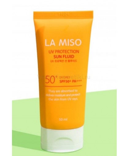 LA MISO Солнцезащитный крем-флюид SPF 50+PA+++, 50мл
