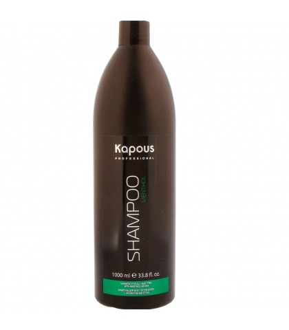 Шампунь для всех типов волос Kapous Professional Menthol с ароматом ментола, 1000 мл