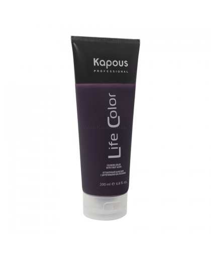 Kapous Professional Оттеночный бальзам для волос «Life Color», фиолетовый, 200 мл