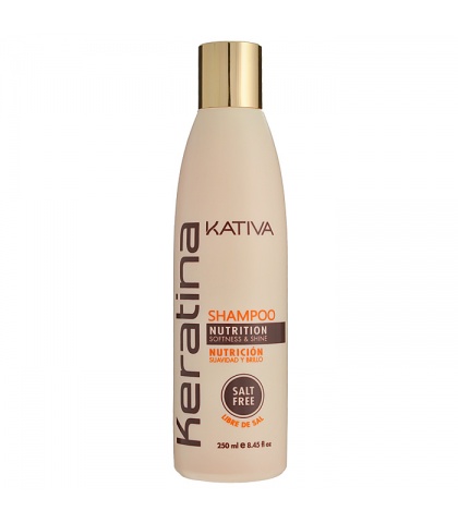 Kativa KERATINA Укрепляющий шампунь с кератином для всех типов волос, 250мл