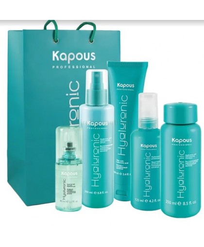 Набор для восстановления и омоложения волос с гиалуроновой кислотой «Hyaluronic Acid» Kapous