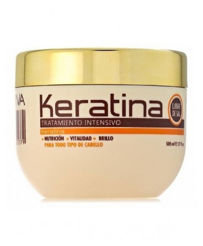 KERATINA интенсивно восстанавливающая маска с кератином для поврежденных и хрупких волос 500мл Kativa 