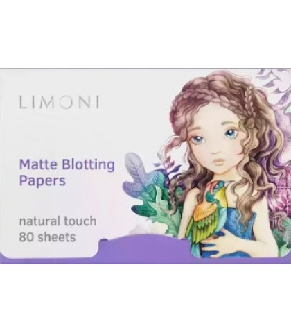 Салфетки матирующие для лица Limoni Matte Blotting Papers (Lilac), 80 шт